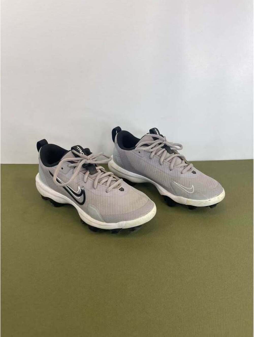 Nike Force Trout 9 Keystone Youth Baseball Cleats Grey Black 3.5Y